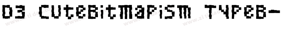 D3 CuteBitMapism TypeB字体转换